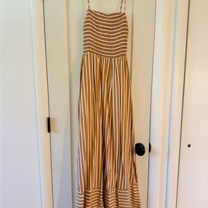 By Together Lynsey Tan and White Striped Dress